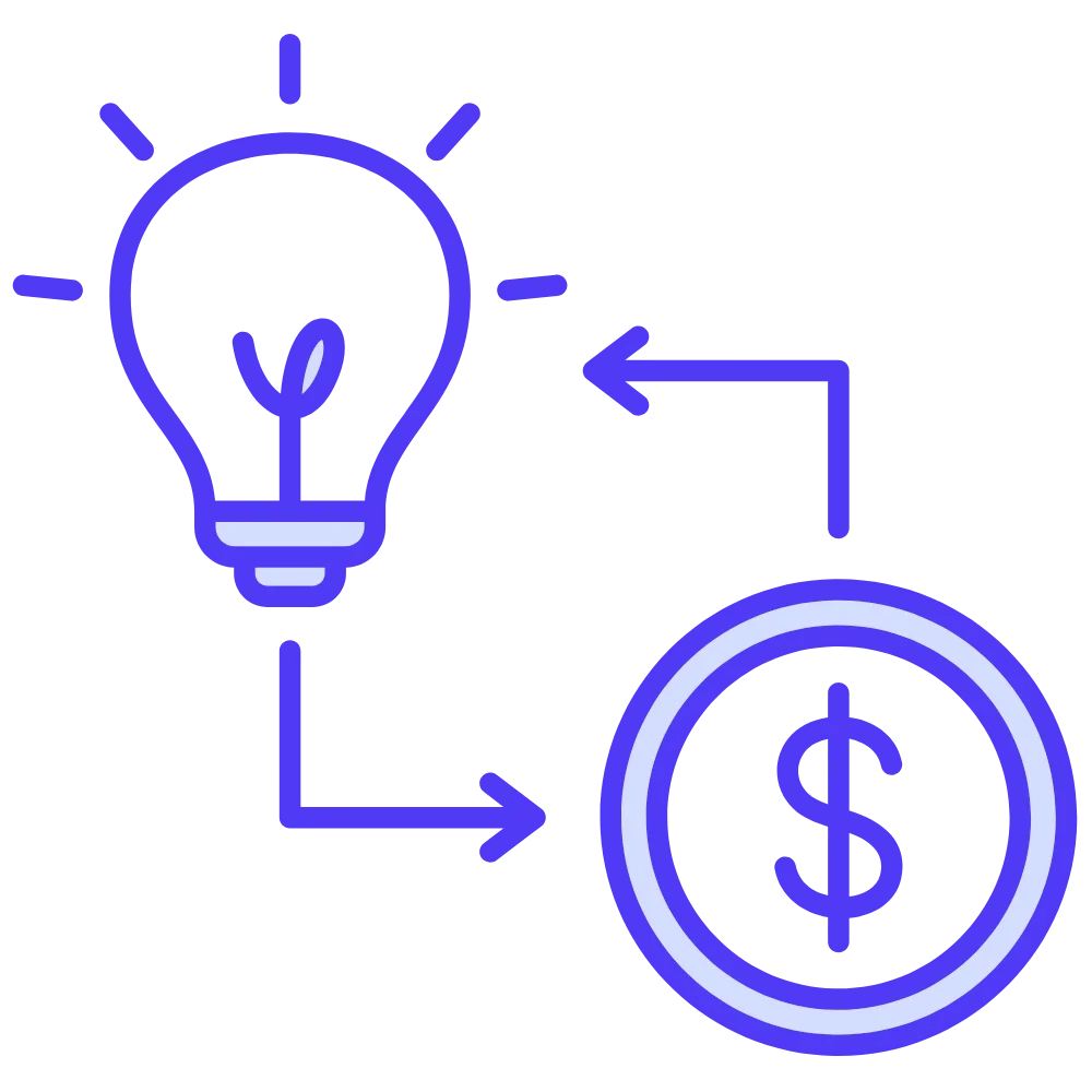 비용 절감 아이콘